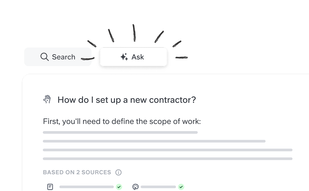 Ask instead of search illustration