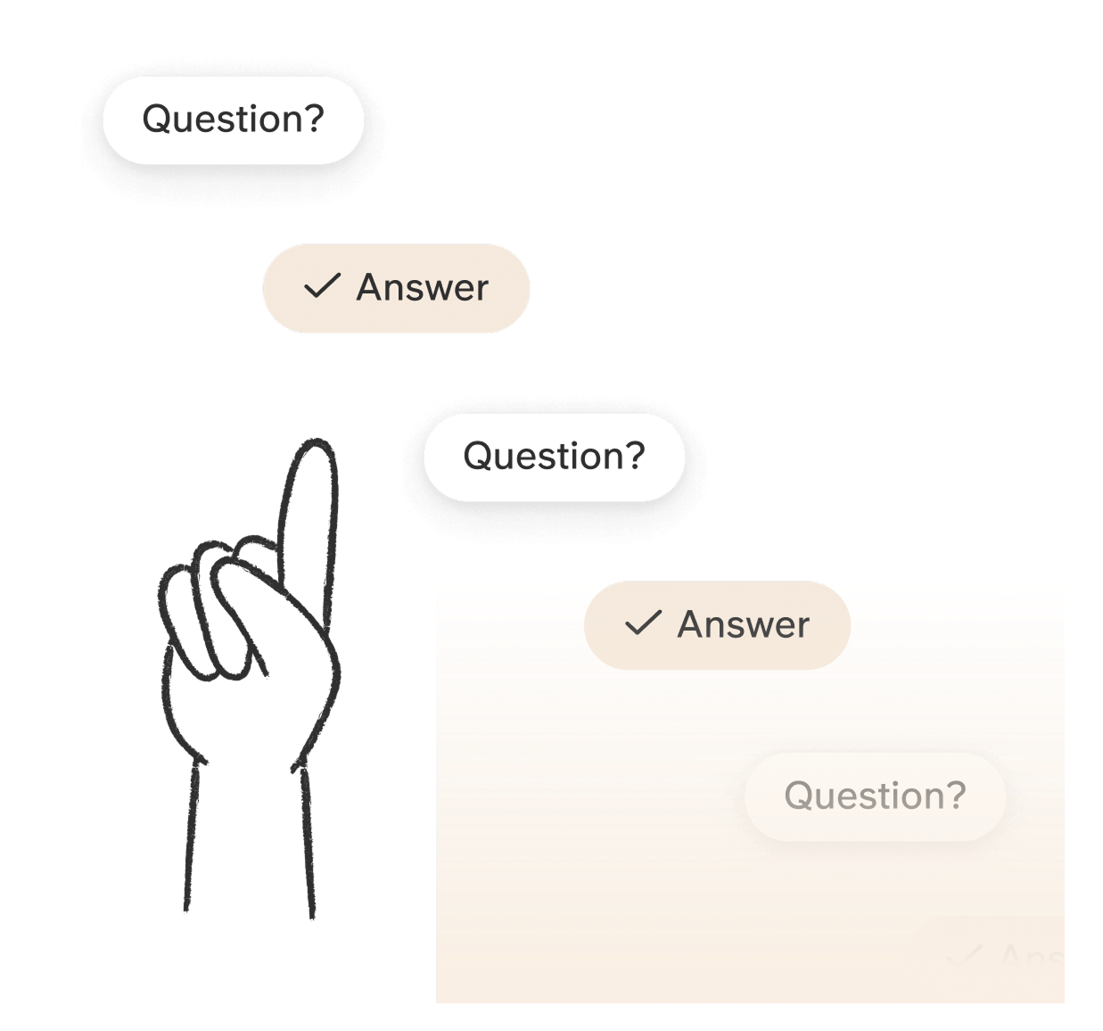 Stop search, start asking
